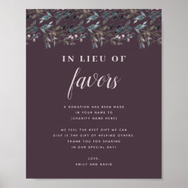 Poster Garden Crest | Caridade da Dádiva de Casamento Rox