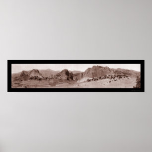 Poster Garden of Gods CO Foto 1913