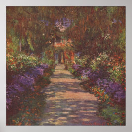 Poster Garden Way - Claude Monet - c1902