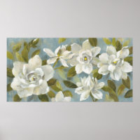 Gardenias em Azul Estreito