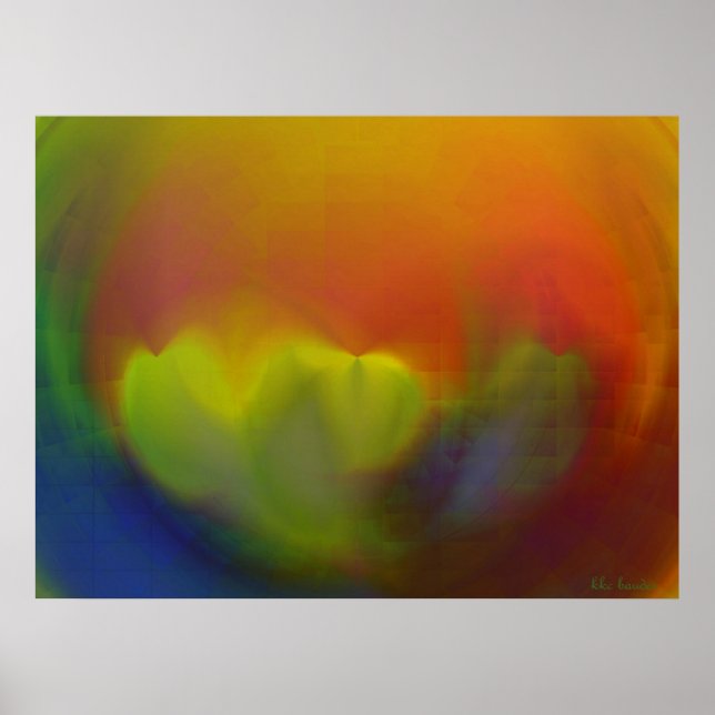 Poster Gardenias Sob Vidro (Frente)