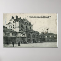 Gare de Dijon-Ville 1851 Foto Vintage