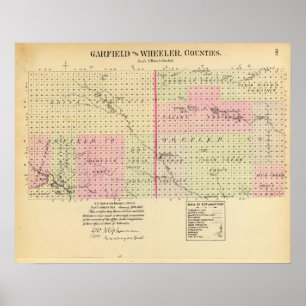 Poster Garfield e Condado de Wheeler, Nebraska