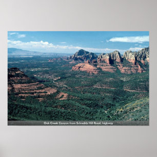 Póster Garganta da angra do carvalho da estrada do monte
