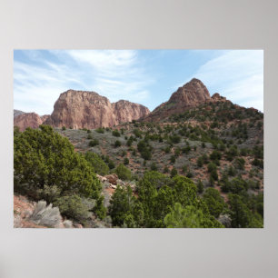 Póster Gargantas de Kolob no parque nacional de Zion