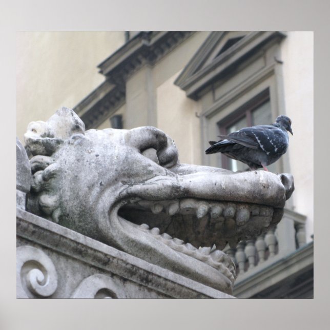 Póster Gargoyle medieval (Frente)