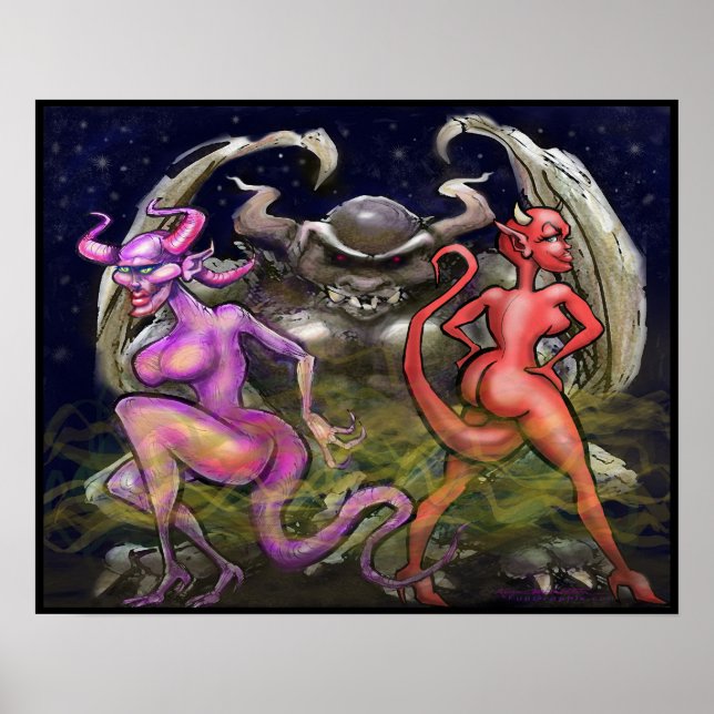 Poster Gárgula Fada Negra (Frente)