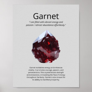 Poster Garnet Crystal Significa