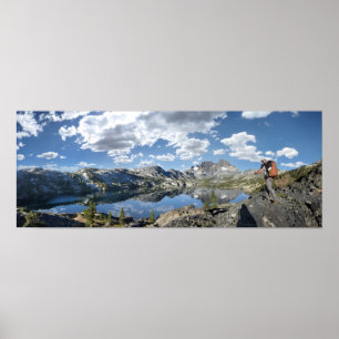 Póster Garnet Lake e Banner Peak - John Muir Trail