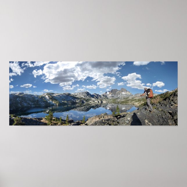 Póster Garnet Lake e Banner Peak - John Muir Trail (Frente)