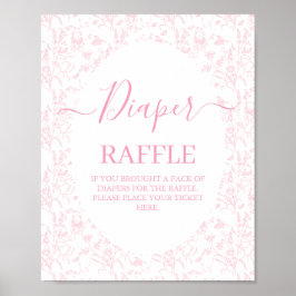 Poster Garota Chá de fraldas Rosa