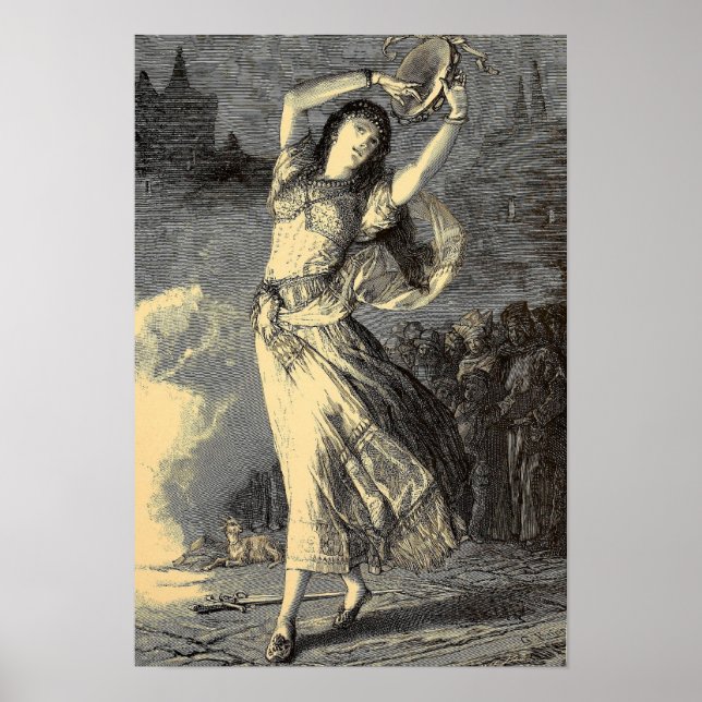 Poster Garota cigana da era vitoriana (Frente)