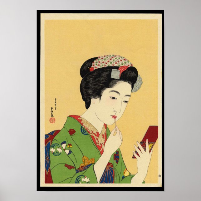 Poster Garota com Batom (Frente)