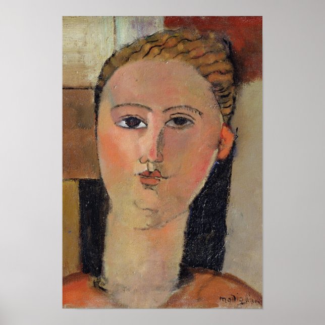 Póster Garota com cabelo vermelho, 1915 (Frente)