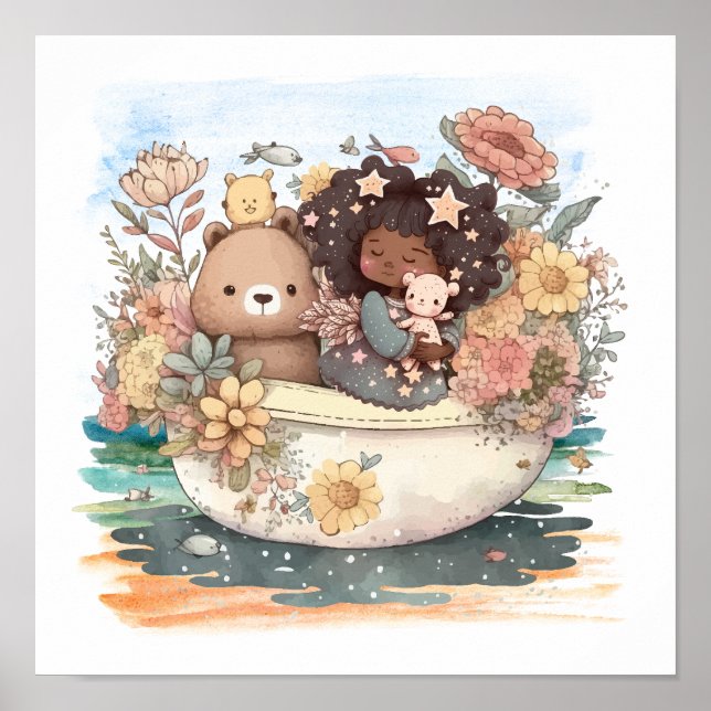 Poster Garota Cura-Cama Com Besties (Frente)