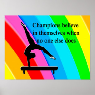 POSTER GAROTA DA GINÁSTICA DO CHAMPION