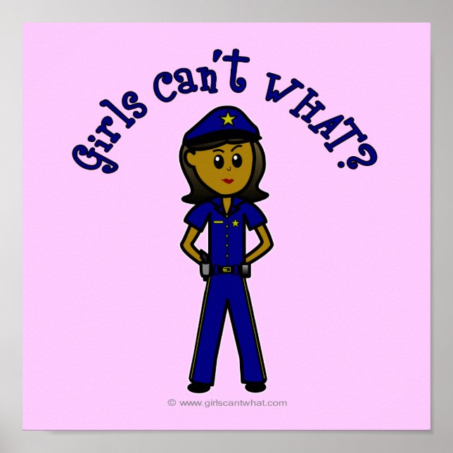 Póster Garota da Polícia Escura (Frente)