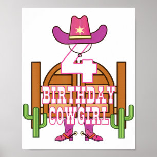 Poster Garota de 4 anos de idade, Rodeo Lover