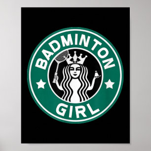 Poster Garota de Badminton Para Adolescentes no Time da E