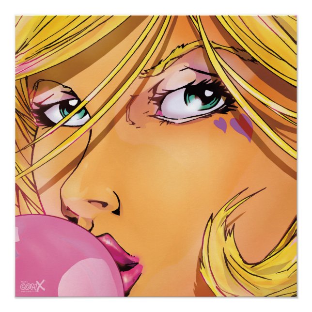 Póster Garota de Bolhas - Corta (Frente)