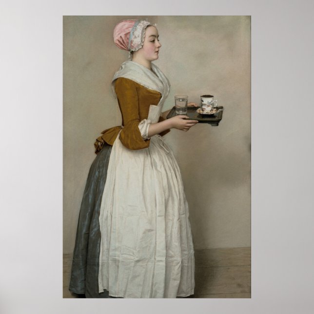 Poster Garota de Chocolate de Jean-Étienne Liotard (Frente)