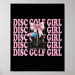 Poster Garota de Disc Golf Mãe de Disc Golf Dia das Mães