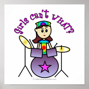 Poster Garota de Drummer Clara