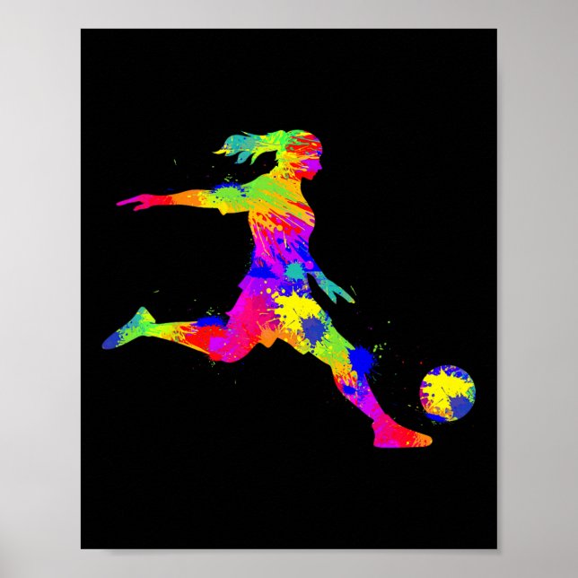 Poster Garota de Futebol Mulheres Juventude  (Frente)
