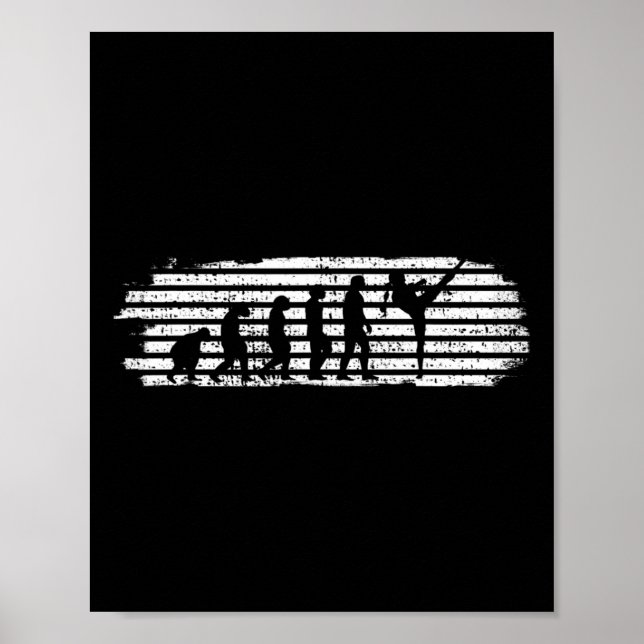 Poster Garota de Kickboxing Kickboxer Evolução Engraçado  (Frente)