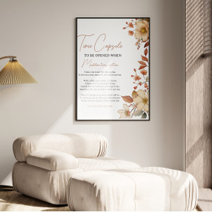 Poster Garota de primeiro aniversario de Flor Selvagem Mo