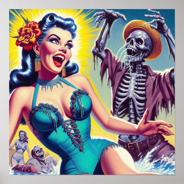 Poster Garota de Terror Beleza (Frente)