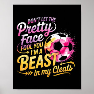 Poster Garota do Futebol Não Deixe Que a Cara Bonita Enga