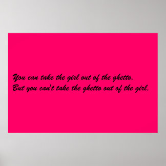 Póster Garota do gueto