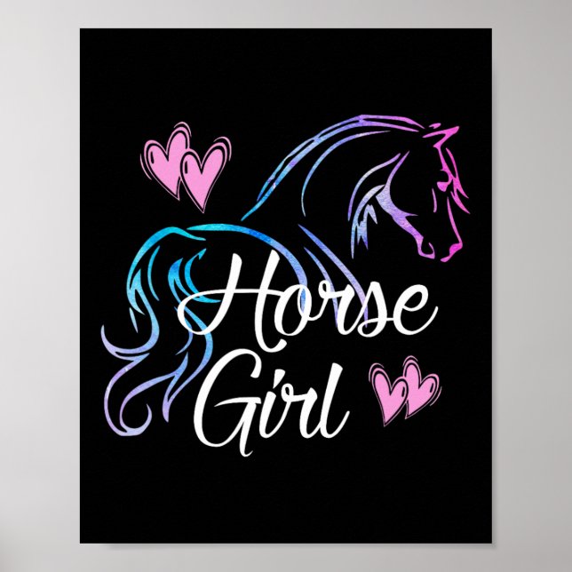Poster Garota Equestre Cavaleira Adolescente Adolescente  (Frente)