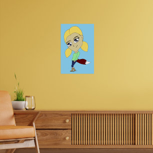 Poster garota foxi chibi
