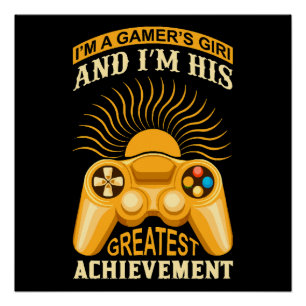 Póster Garota gamer