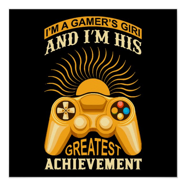Póster Garota gamer (Frente)