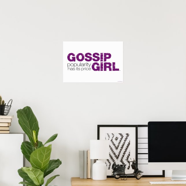 Poster Garota Gossip - A Popularidade Tem Seu Preço (Escritório em casa)