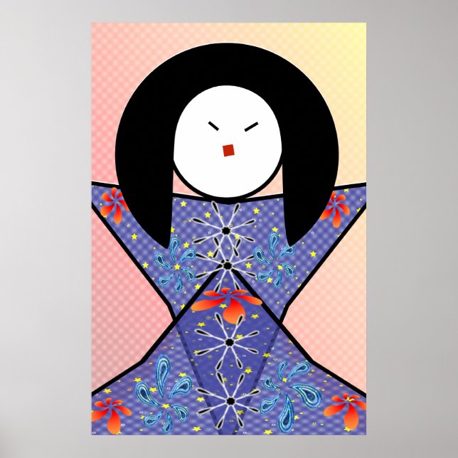 Póster garota japonesa (Frente)