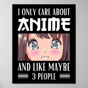 Poster Garota japonesa que só me importo com anime e gost
