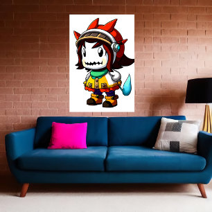 Poster Garota legal de alienígena   Arte AI