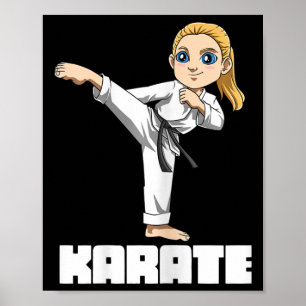 Poster Garota Lutadora de Karate