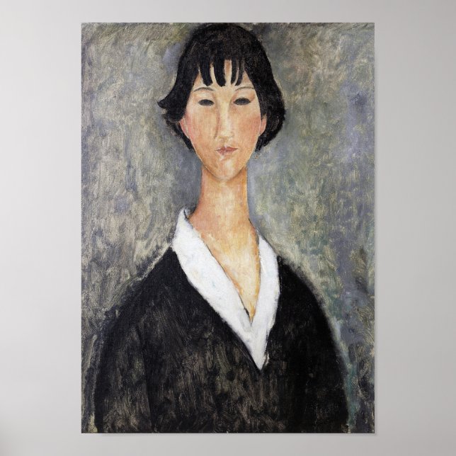 Poster Garota Negra, Modigliani (Frente)