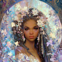 Garota Negra Rainha Negra Arte de Fantasia Deusa