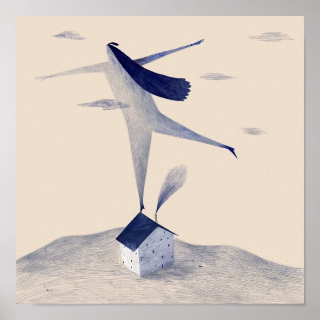 Poster Garota no telhado (Frente)