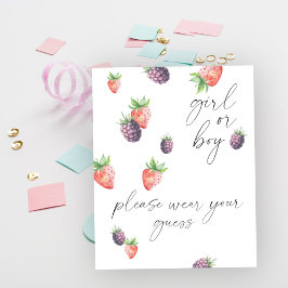 Poster garota ou garoto, por favor, vista seu palpite