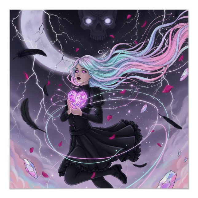 Póster Garota Pastel Goth (Frente)