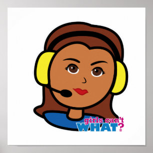 Póster Garota-piloto