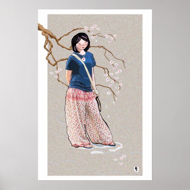 Póster garota Sakura (Frente)