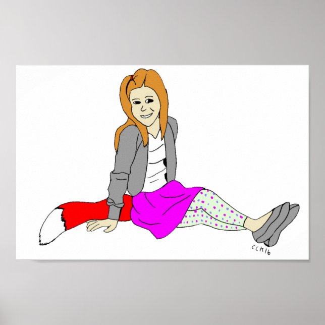 Poster garota sedutora (Frente)